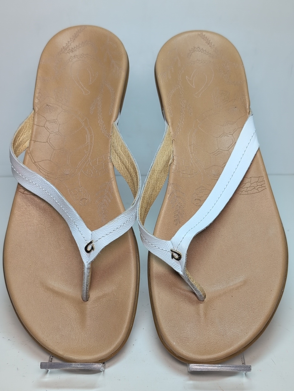Olukai Honu Turtle flip flop woman's sandals size 10 EU 40 - Picture 13 of 14
